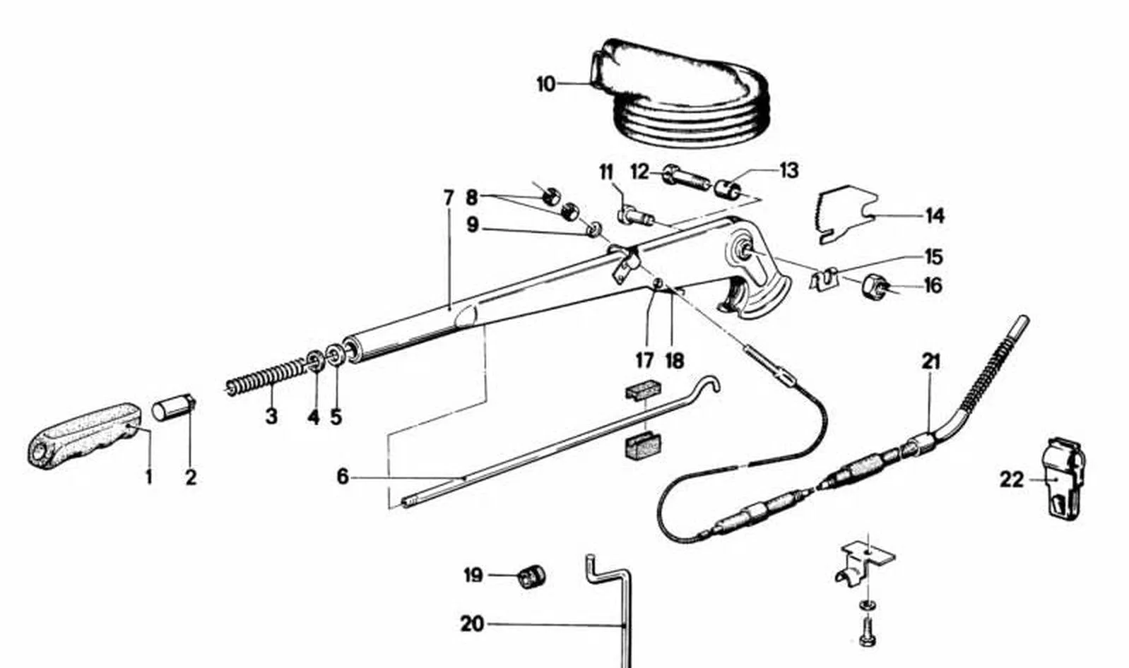 BMW E21 E24 Boru Ayırma Parçası 34411118529