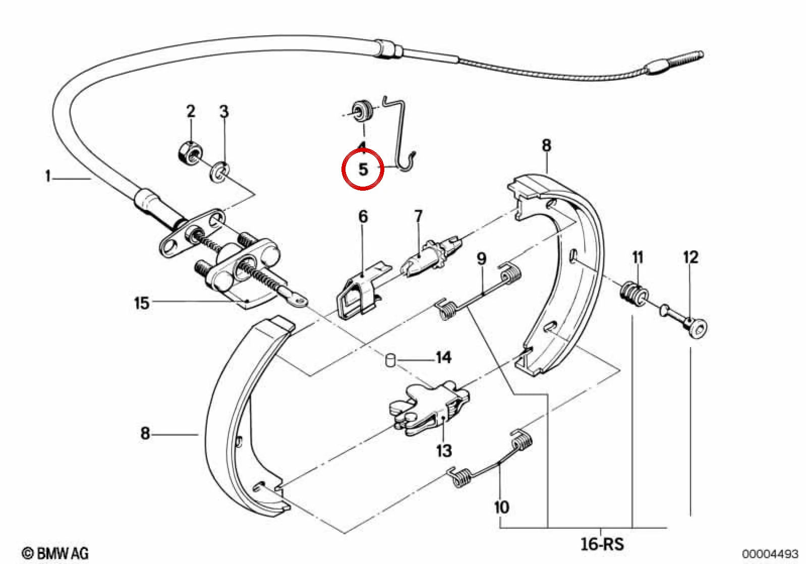 BMW E21 E24 E38 Tutucu Kanca 34411152228