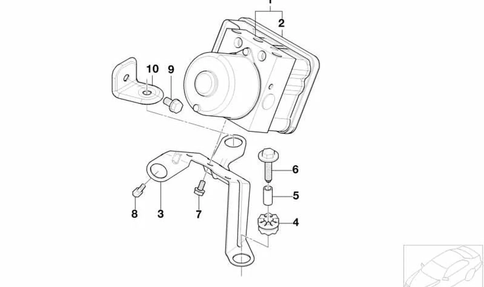 BMW 3 Serisi E30 E46 Altıgen Başlı Cıvata 34511154832