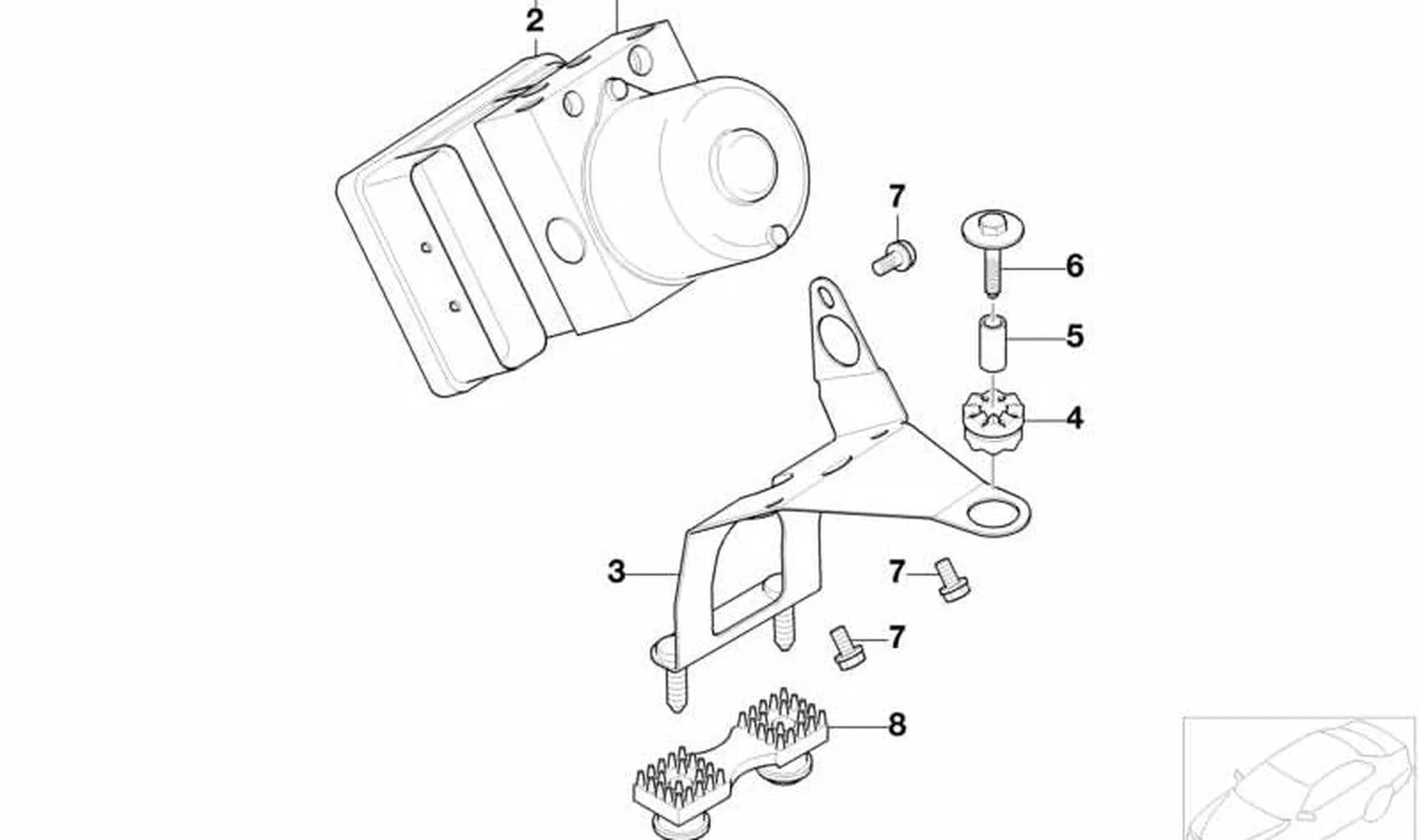 BMW E46 E83 E85 Kauçuk Tutucu 34511164650