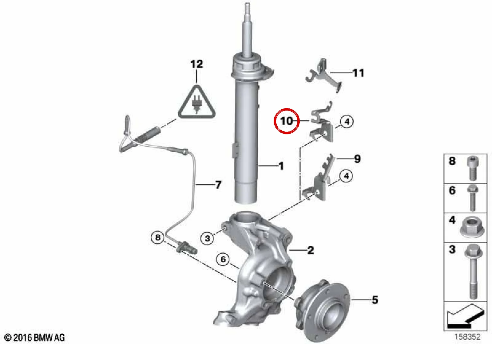 BMW E81 E82 E84 E87… Sağ ABS Hattı Tutucusu 34526770630