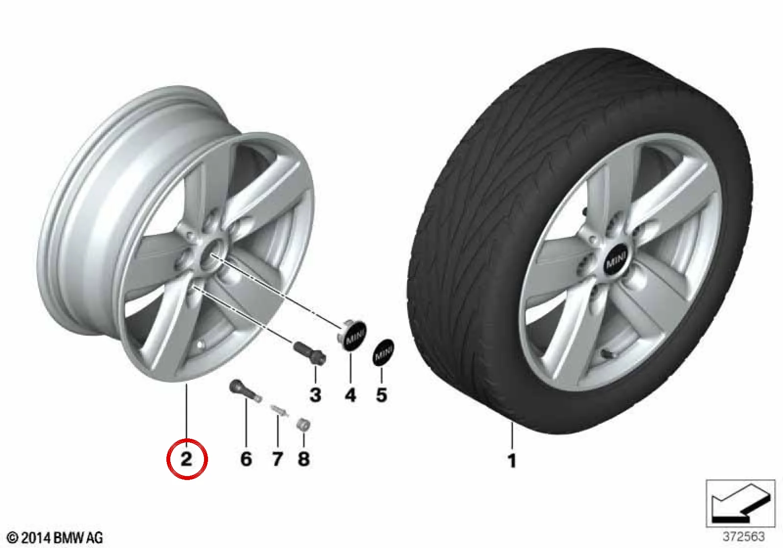 BMW MINI R60 R61 Air Spoke Jant Stil 140 16 İnç 36109811729