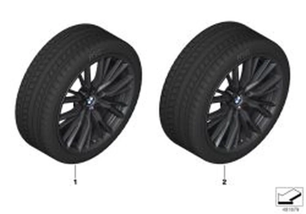 BMW G20 G21 G22 G23… Arka Çift Kollu Kış Tekerleği 36112462648