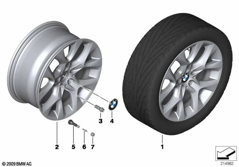 BMW X5 E70 Star Spoke 334 Jant 9x19 36116788007