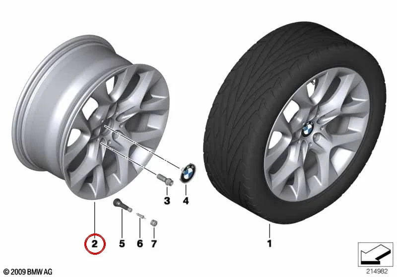 BMW X5 E70 Star Spoke 334 Jant 9x19 36116788007