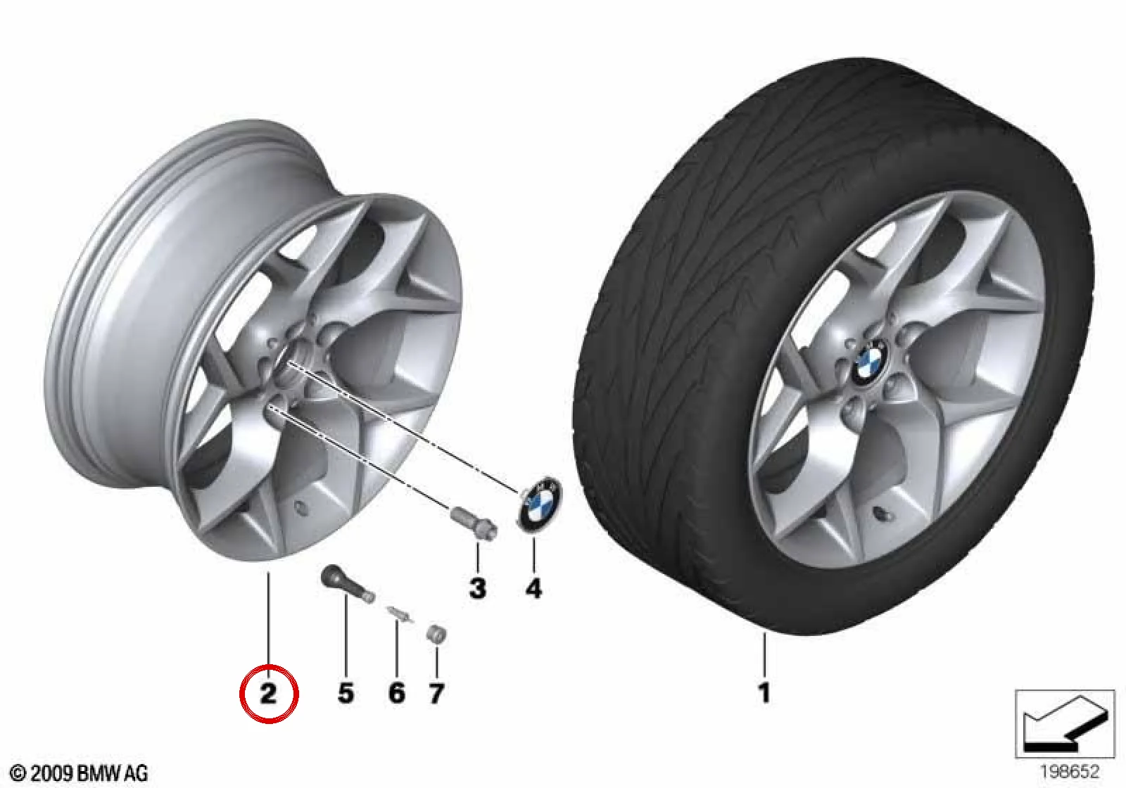 BMW X1 E84 Y Kollu 322 Jant 9x18 36116789146