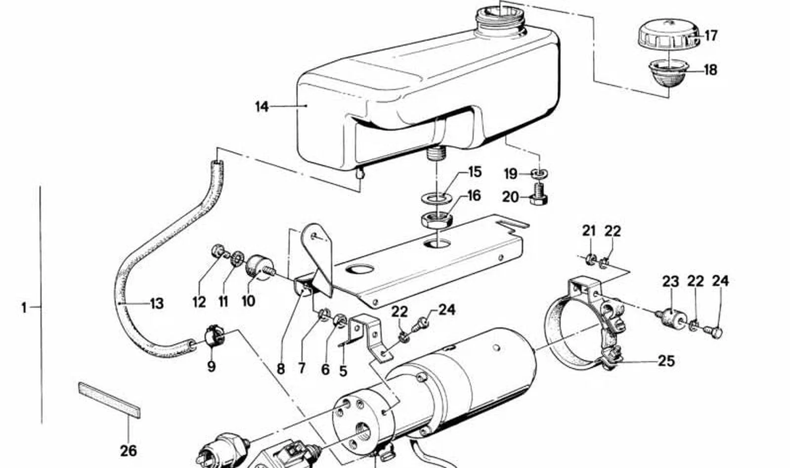 BMW E24 E28 E32 Seviye Ayarı Hidrolik Pompa Ünitesi 37121128247