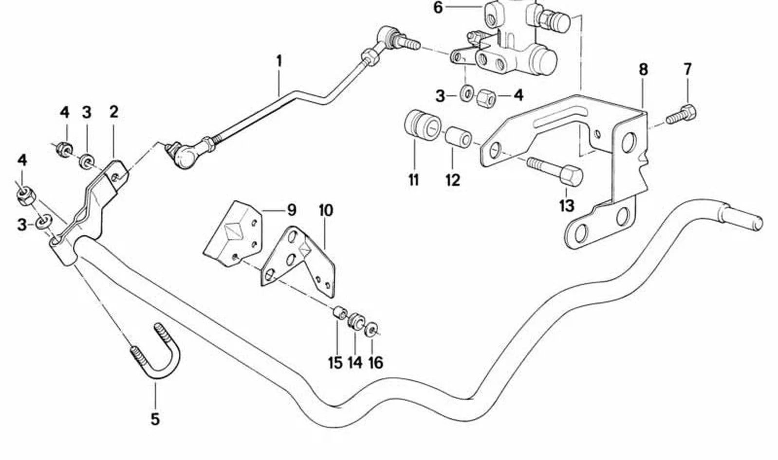 BMW 5 Serisi E34 Seviye Ayar Valfi Tutucusu 37121134167