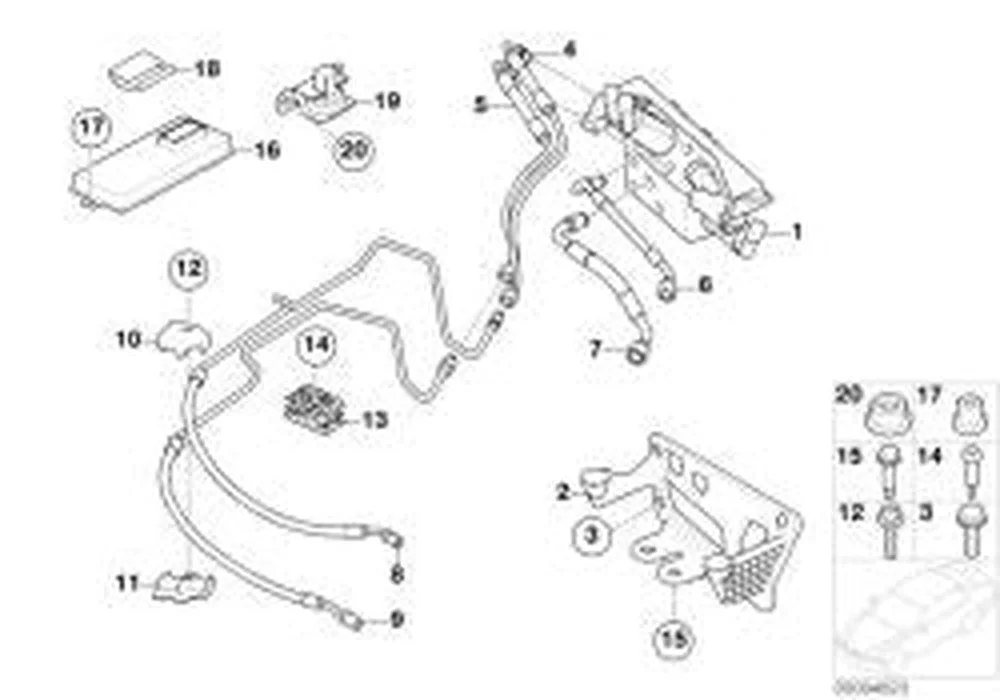 BMW E60 E61 E63 E64… Valf Bloğu Flanşlı Cıvatası M6 37206777944