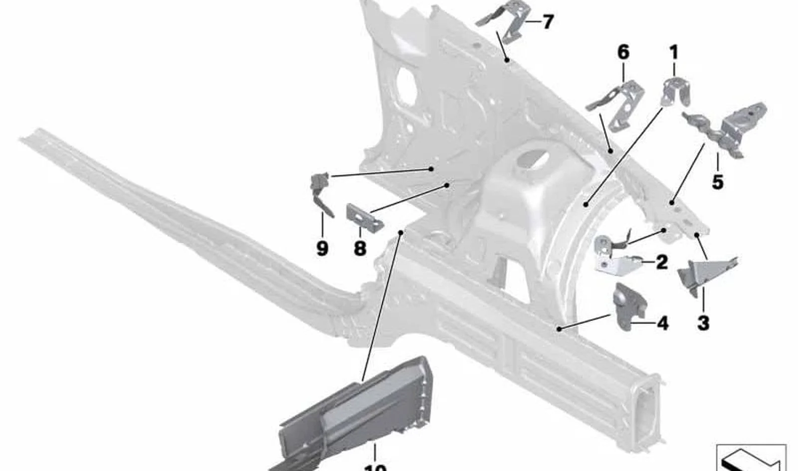 BMW E81 E84 E87 E90… Sol Fren Hortumu Tutucu Braketi 41007184917