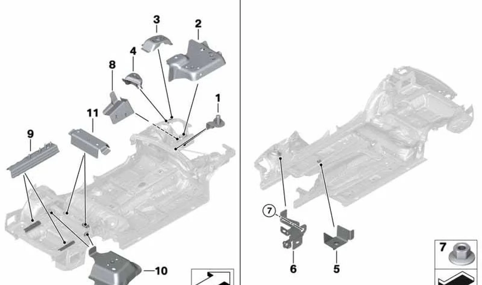 BMW F23 F30 F33 F83 Ön Gergi Çubuğu Braketi 41007346815