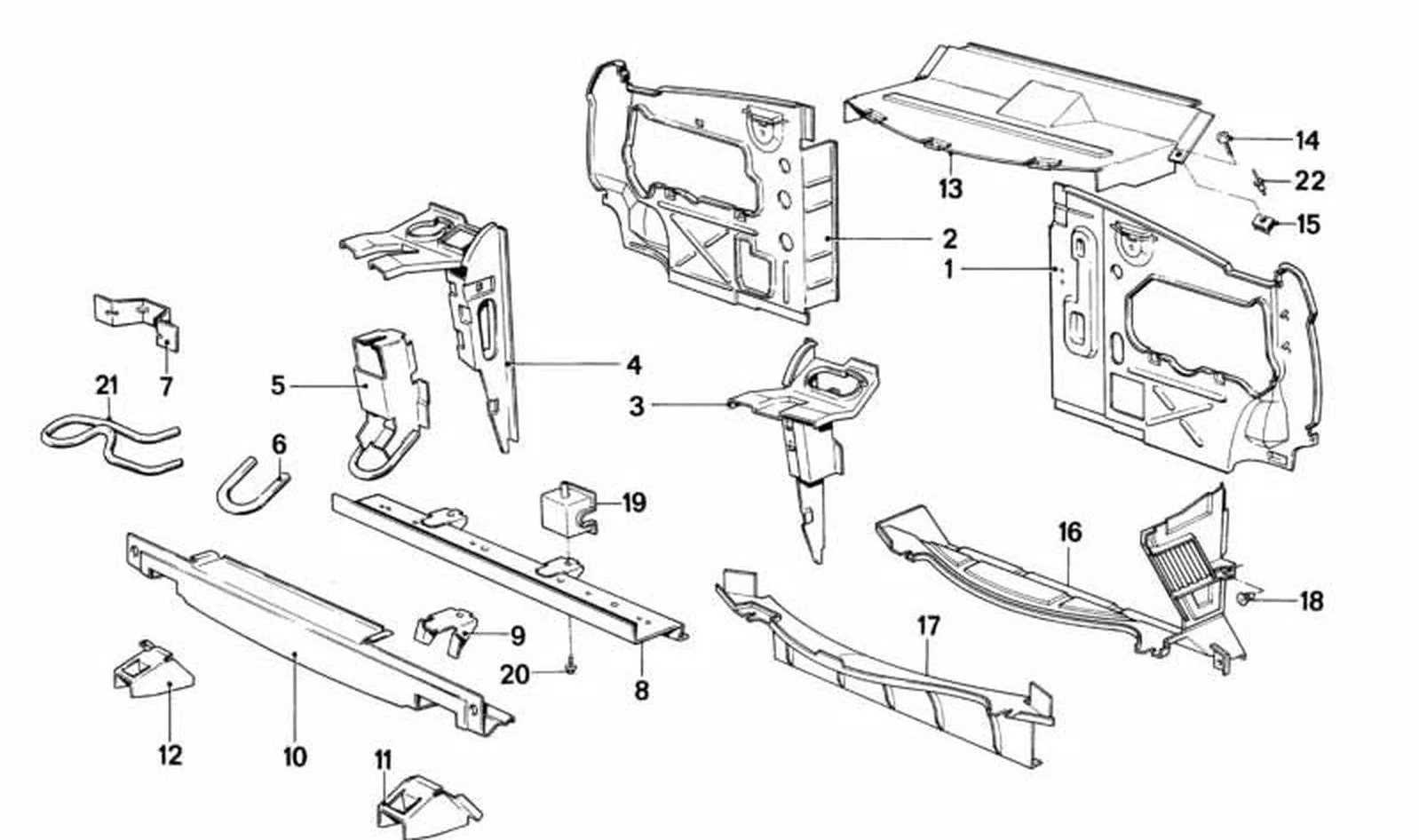 BMW 5 Serisi E28 Kaporta Bağlantı Braketi 41111900681