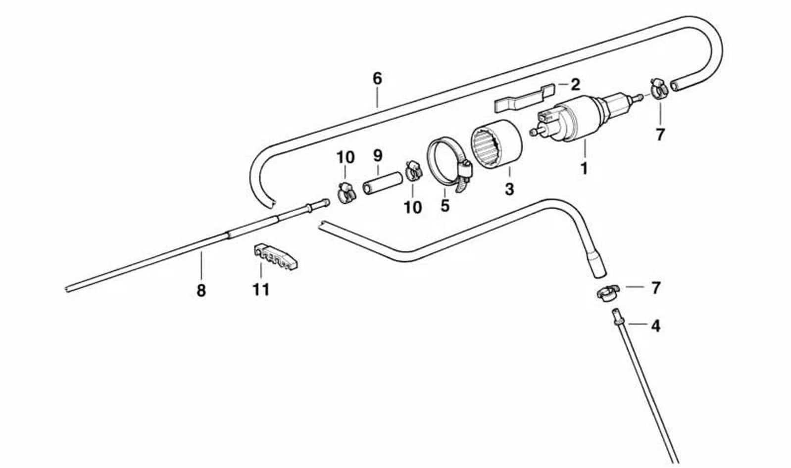 BMW E31 E38 E39 Yakıt Pompası Tutucu Braketi 41117015154