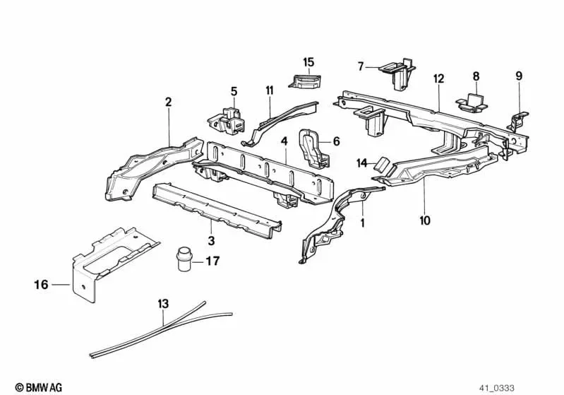 BMW E32 E34 Ön Bölme Taban Traversi 41118102339