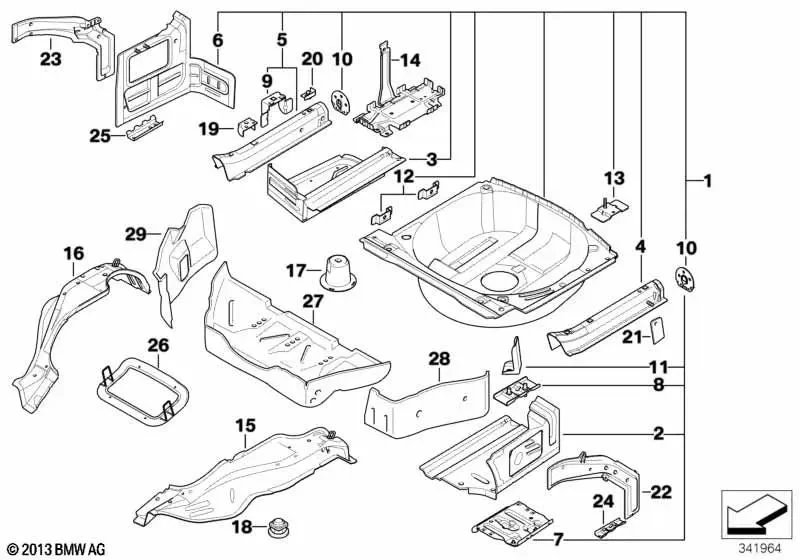 BMW 3 Serisi E46 Ön Amortisör Yuvası Desteği 41118243088