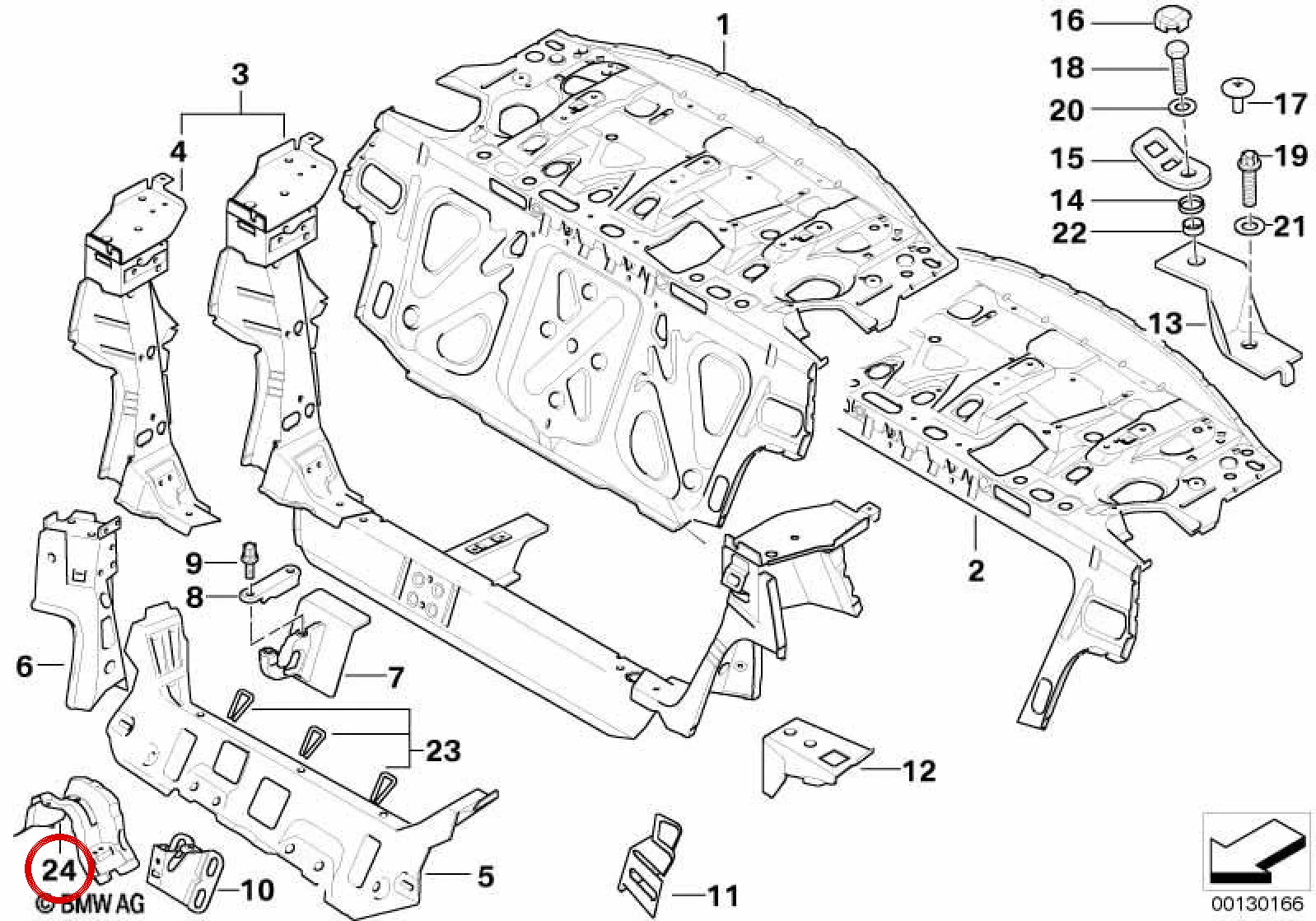 BMW E46 E83 Şaft Orta Yatak Braketi 41123405031