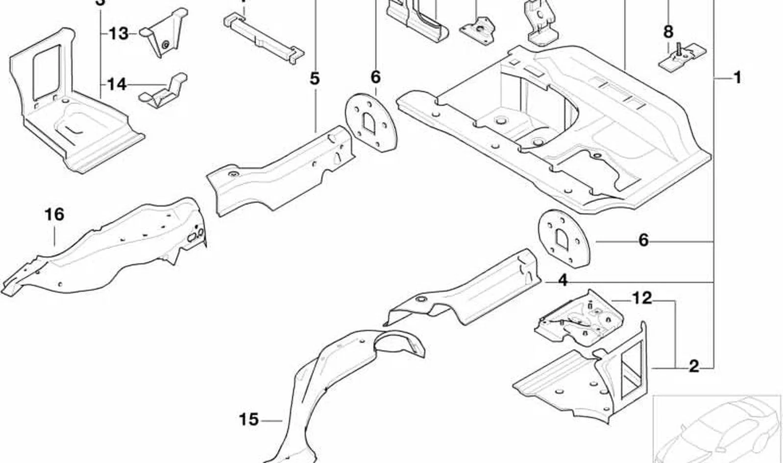 BMW 3 Serisi E46 Arka Susturucu Taşıyıcı Braketi 41127016032