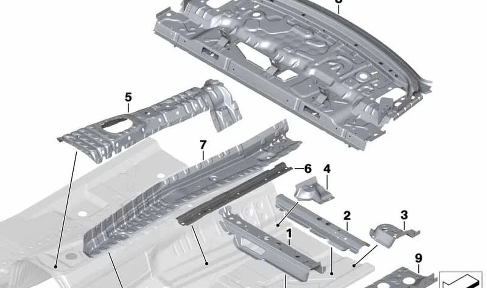 BMW F20 F21 F22 F23… Orta Tünel Takviyesi 41127283923