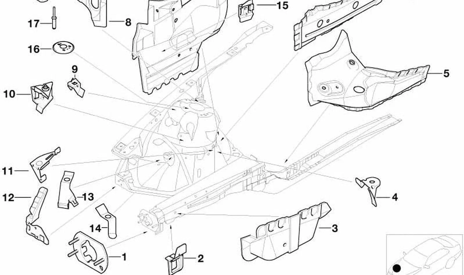 BMW 3 Serisi E46 Arıza Tespit Soketi Braketi 41147026398