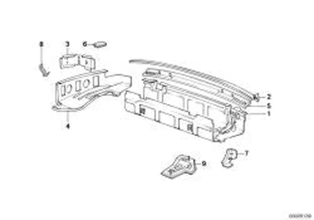 BMW 3 Serisi E30 Bovden Kablo Tutucusu 41211935690