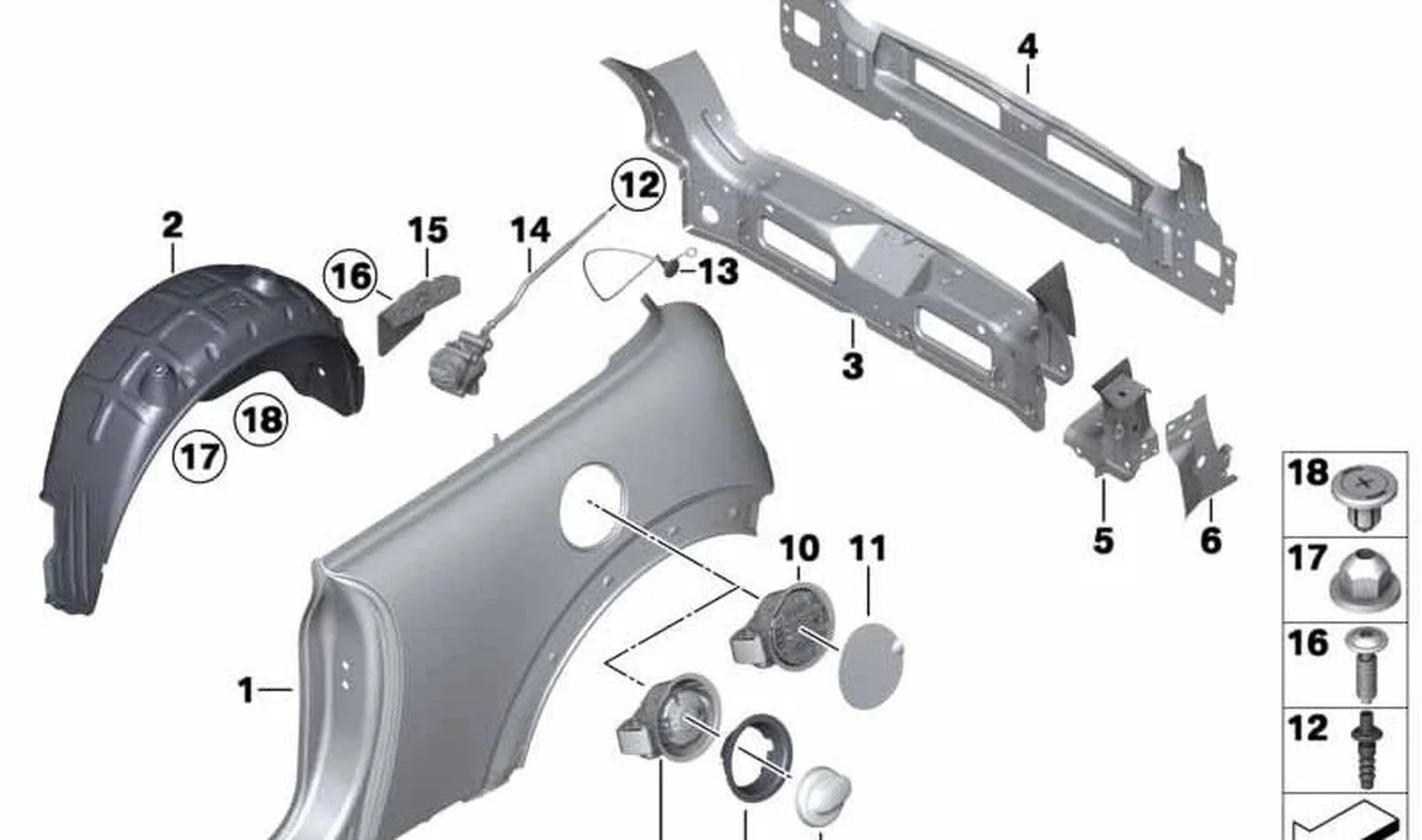 BMW MINI R56 Kumanda Mekanizması Braketi 41352752429