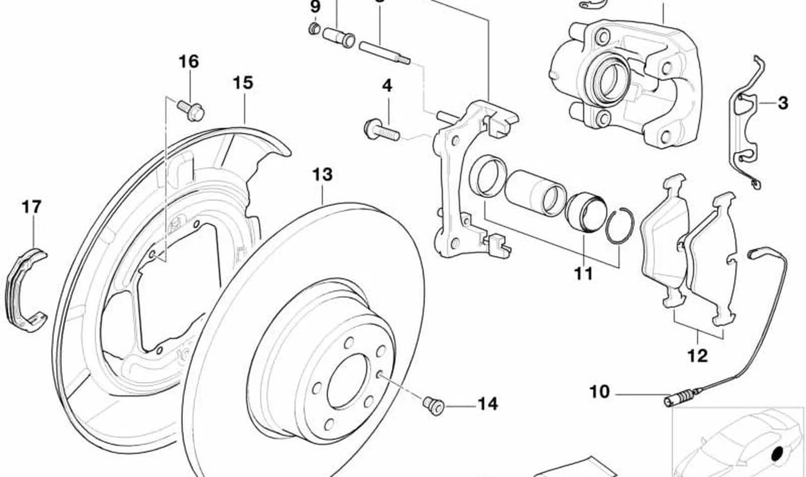 BMW 5 Serisi E39 M5 Arka Fren Diski Sağ 34212228802