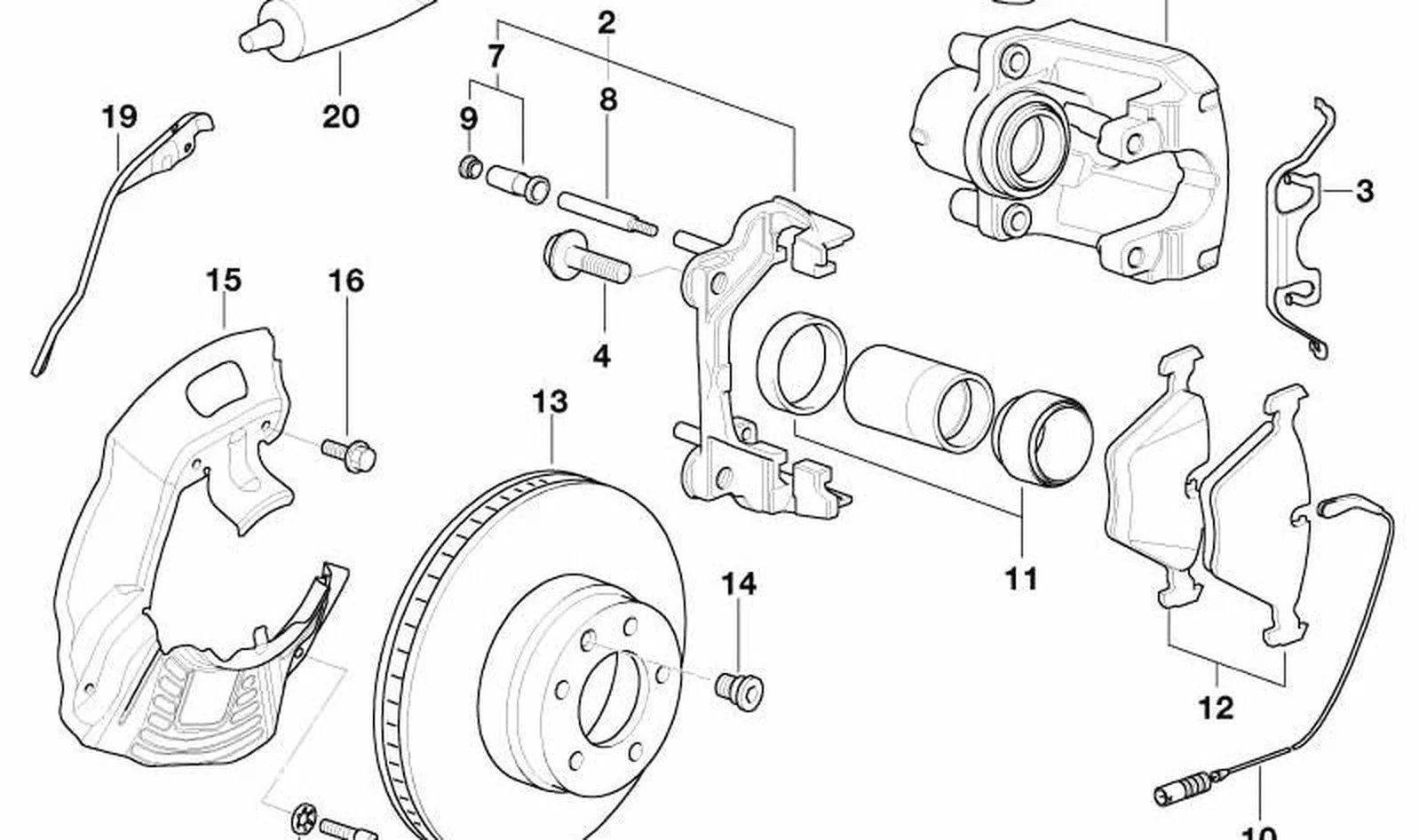 BMW 5 Serisi E39 M5 Ön Fren Diski Sağ 34112282804
