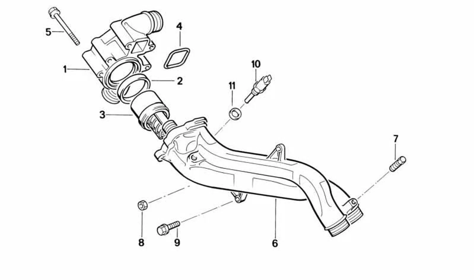 BMW 5 Serisi E39 M5 Termostat 11537835558