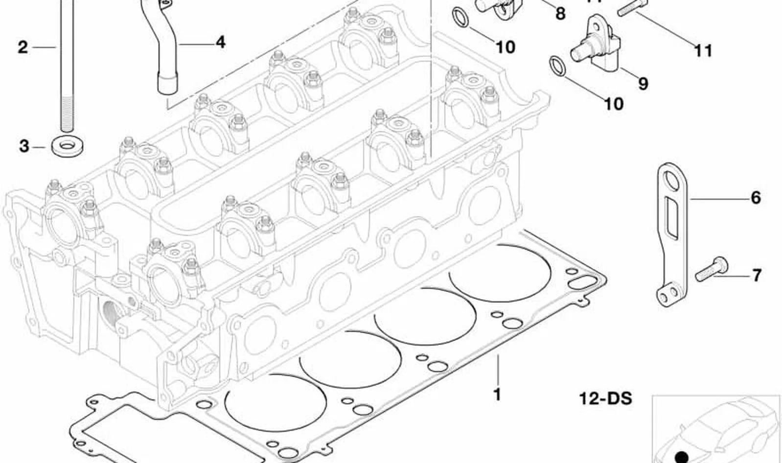 BMW 5 Serisi E39 S62 M5 E52 Krank Sensörü 12147539173