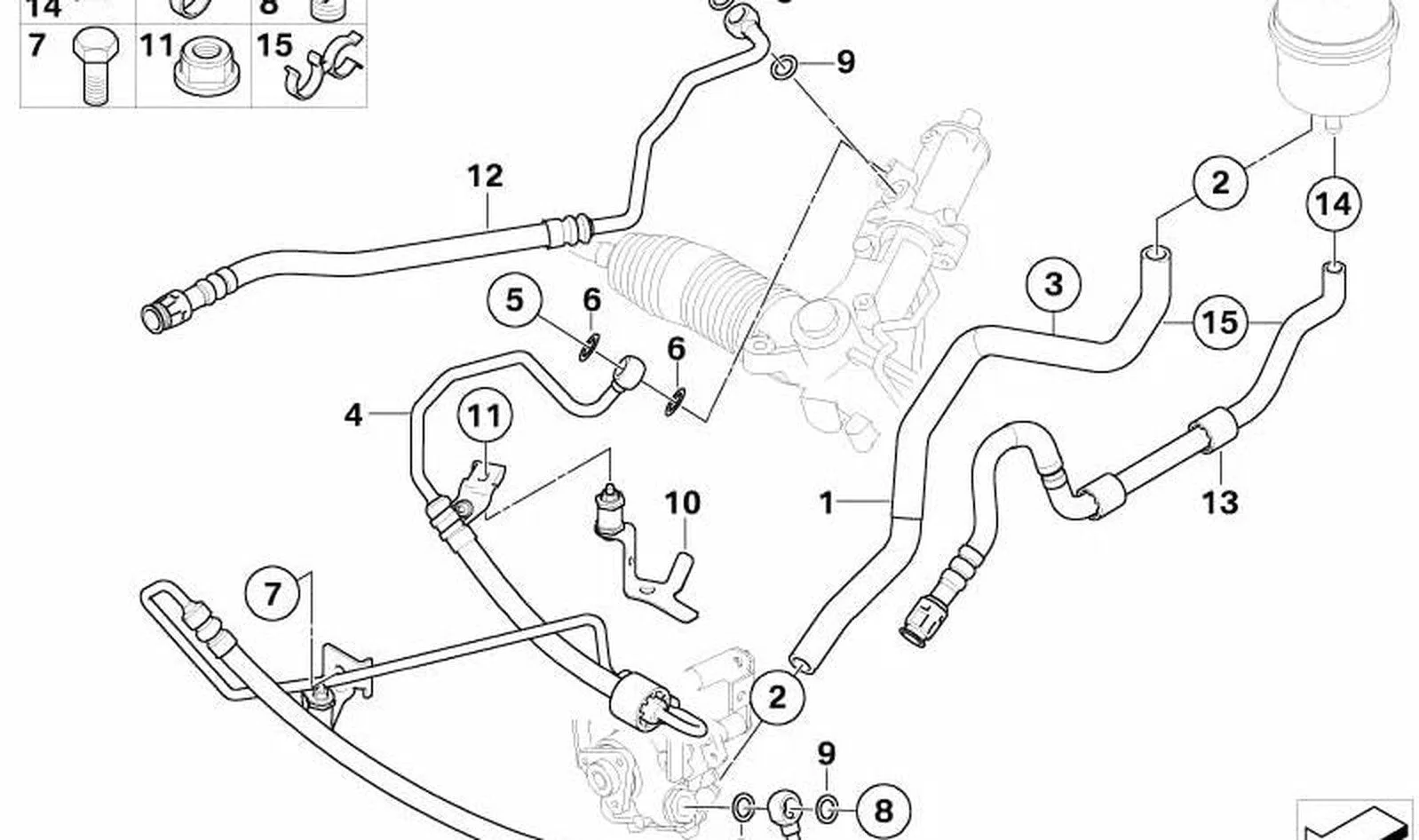 BMW 5 Serisi E60 Dir. Hortumu 32416761486