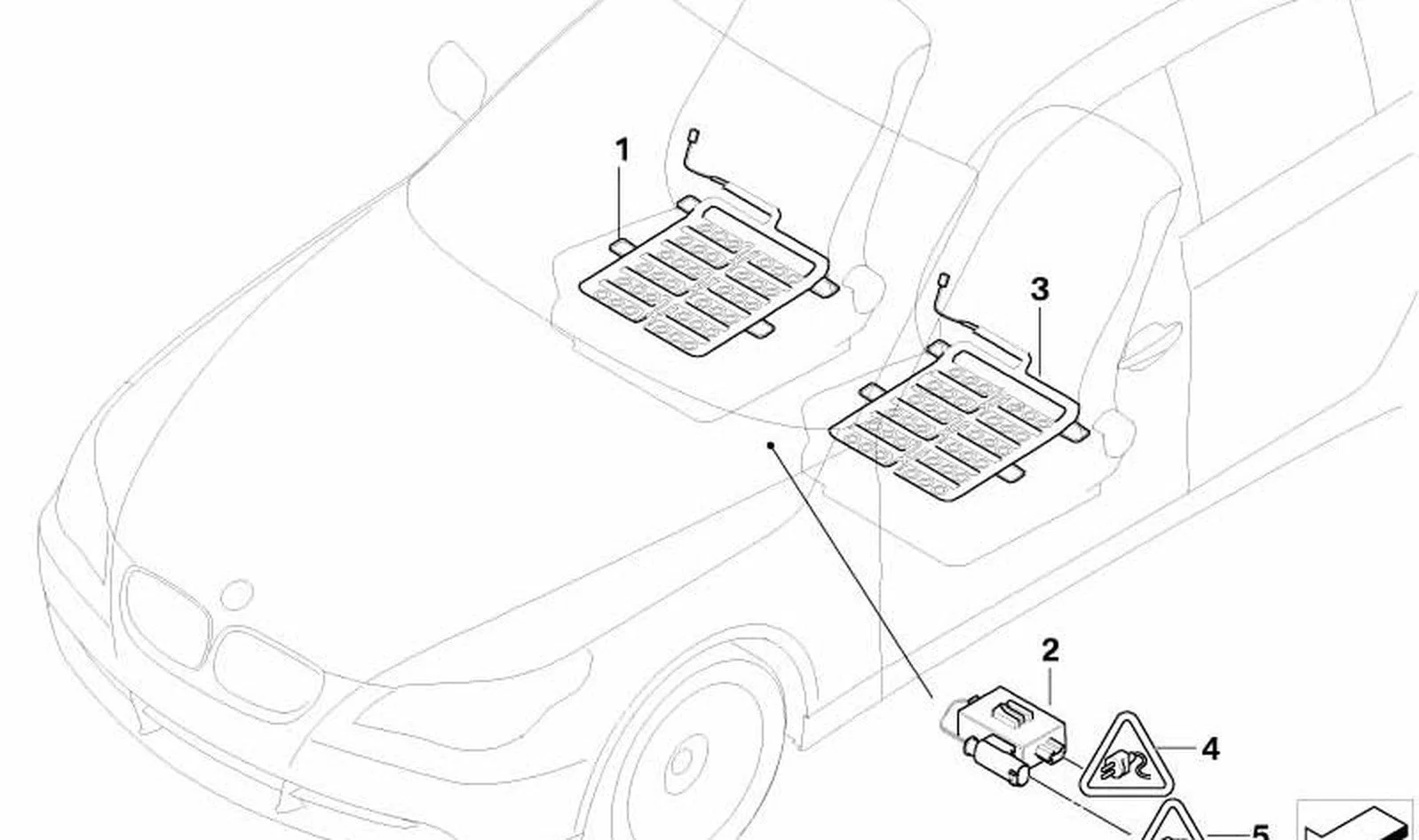 BMW 5 Serisi E60 Koltuk Sensörü 65776940423