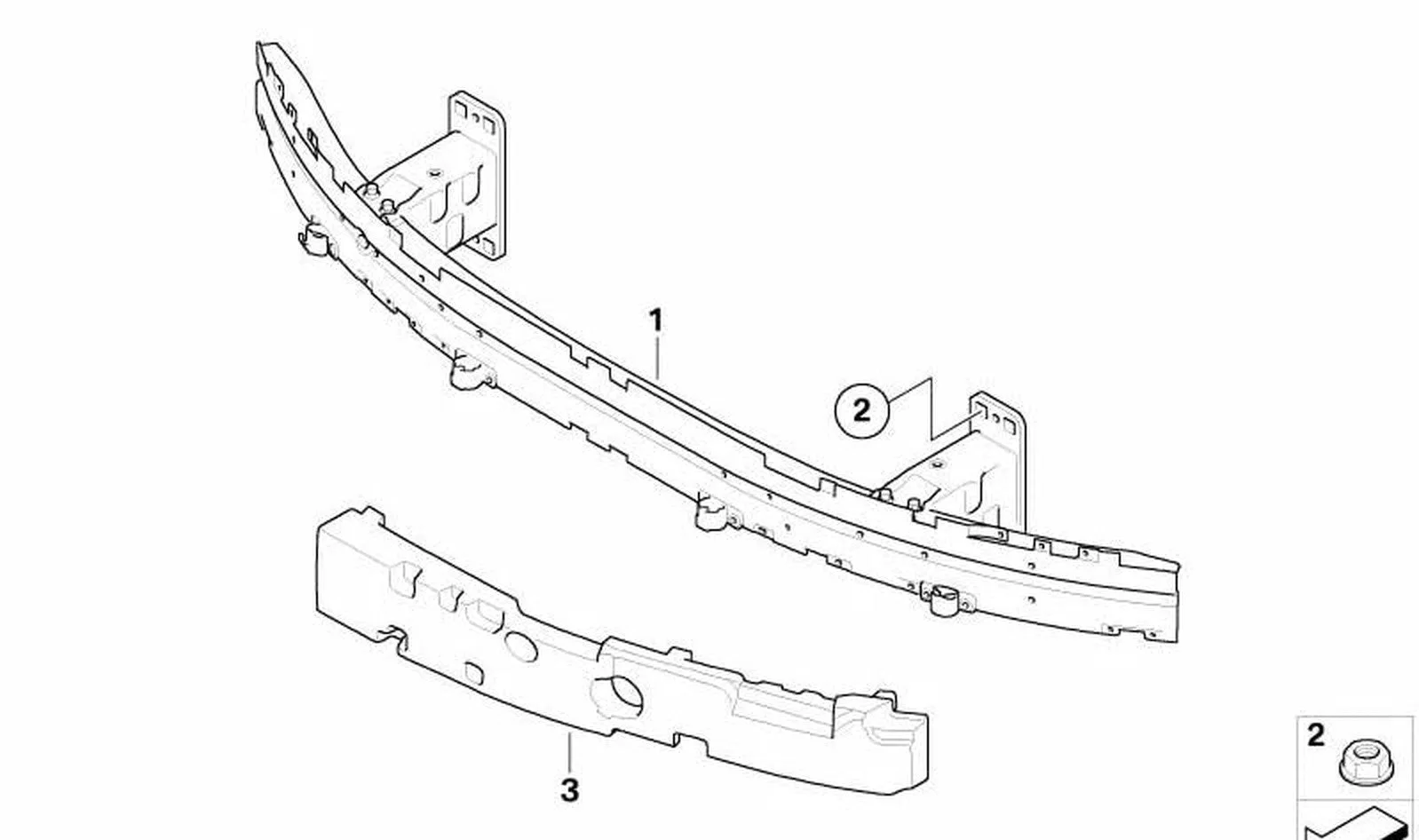 BMW 5 Serisi E60 Lci Ön Tampon Demiri 51117178080