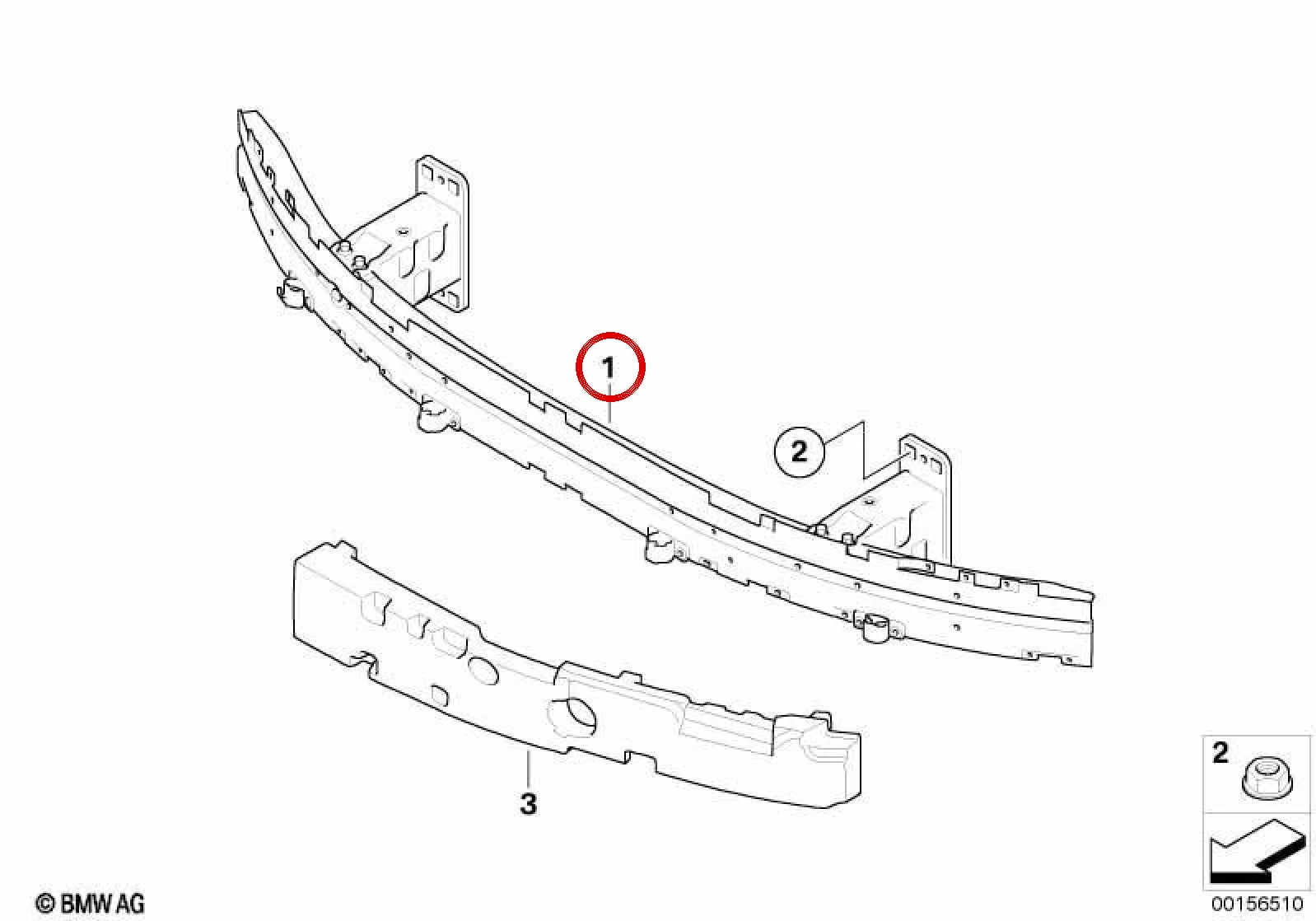 BMW 5 Serisi E60 Lci Ön Tampon Demiri 51117178080