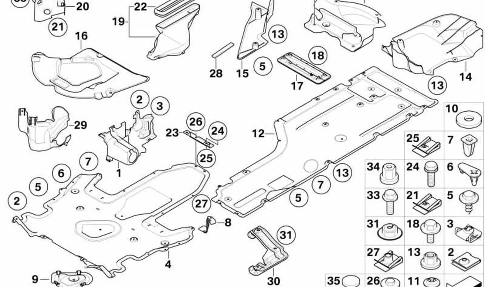 BMW 5 Serisi E60 Şanzıman Alt Muhafazası 51757154142