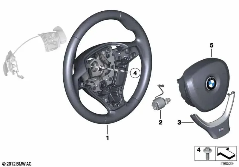 BMW 5 Serisi F10 Dir Çerçevesi M 32337841892
