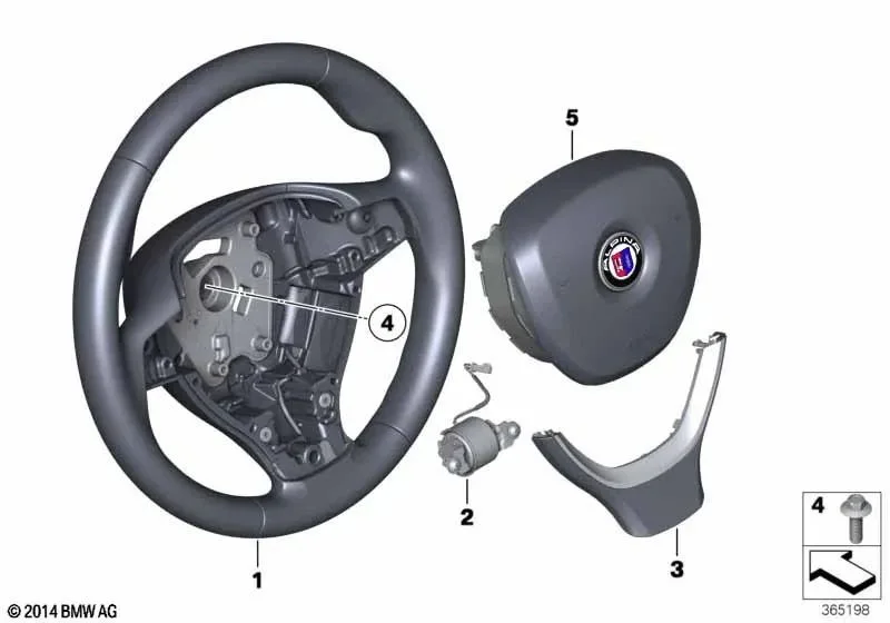 BMW 5 Serisi F10 Direksiyon Alt Kaplama -M- 32336787441