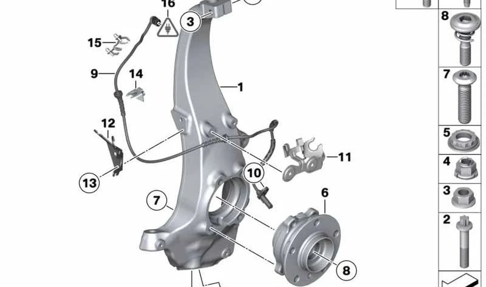 BMW 5 Serisi F10 F10Xİ Ön Taşıyıcı Sağ 31216777752