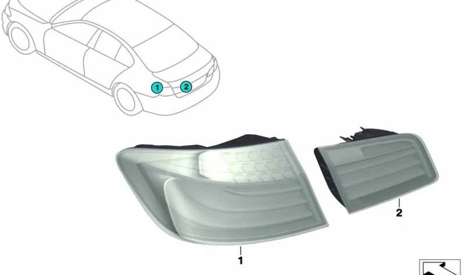 BMW 5 Serisi F10 Lci Dış Stop Sol 63217306161