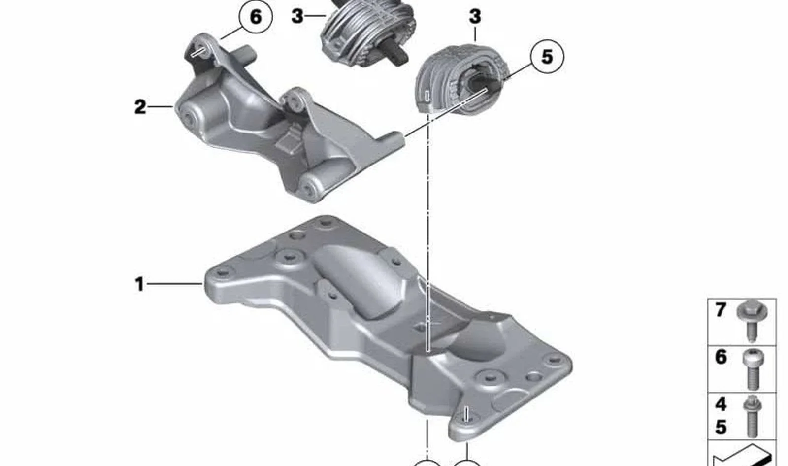 BMW 5 Serisi F10 Şanzıman Traversi 22326788568