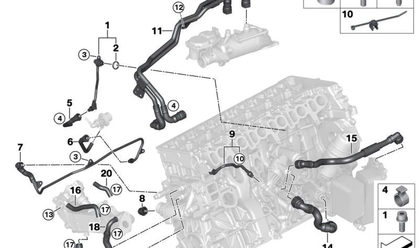 BMW 5 Serisi G30 Rad Hortumu 530D 17128575773