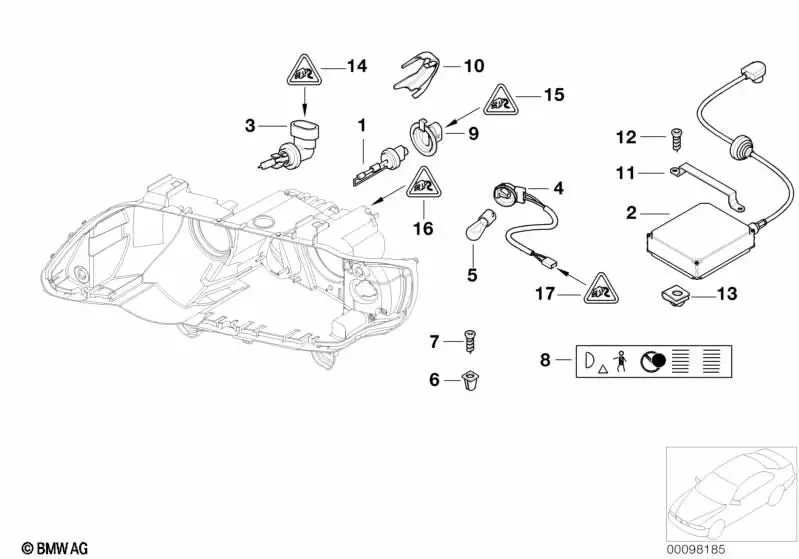 BMW E30 E34 E53 Sac Somunu 51112239707