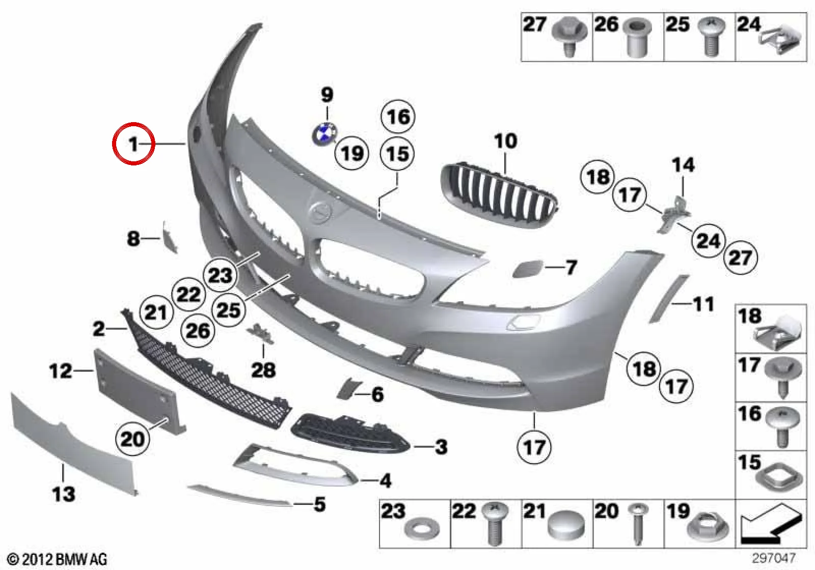BMW Z4 E89 Boyaya Hazır Ön Tampon 51117230956