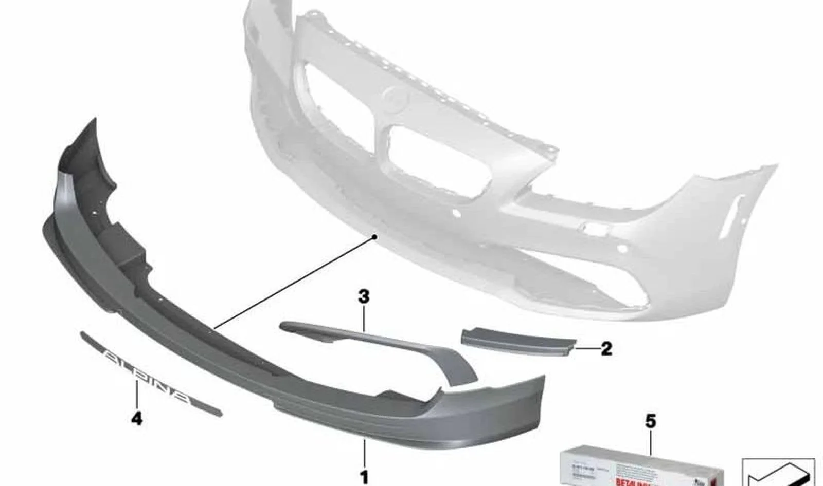 BMW F01 F02 F04 F06… Ön Sol Bağlantı Elemanı Kapağı 51117990091