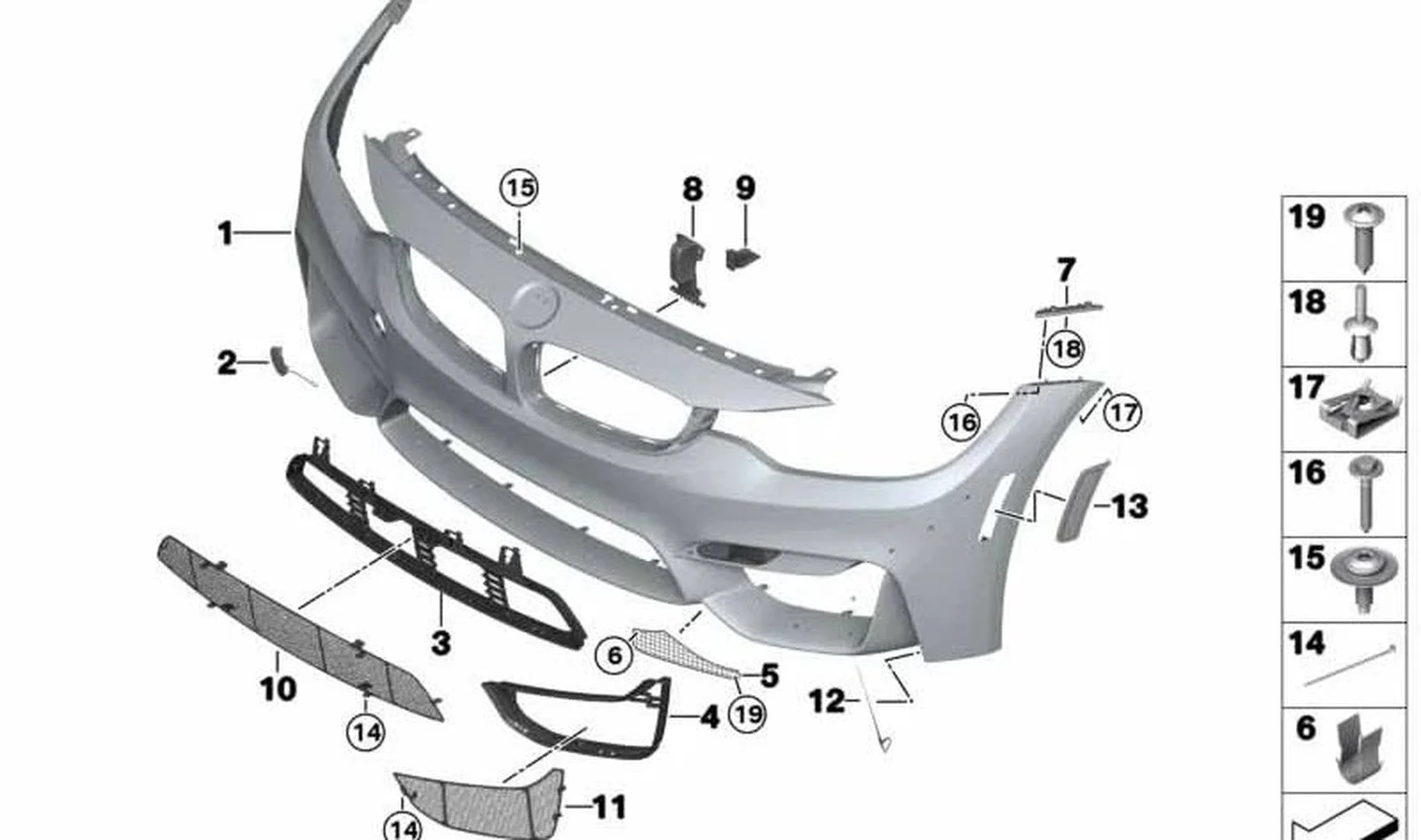 BMW 4 Serisi F83 Sağ Yan Braket 51118057256