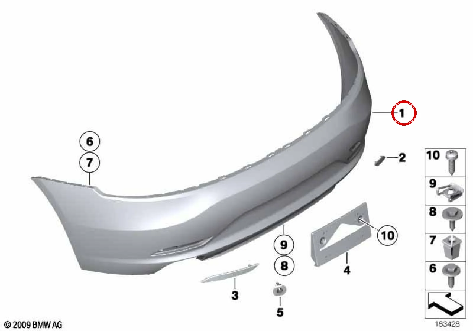 BMW Z4 E89 Park Sensörlü Arka Tampon Roadster 51127230962