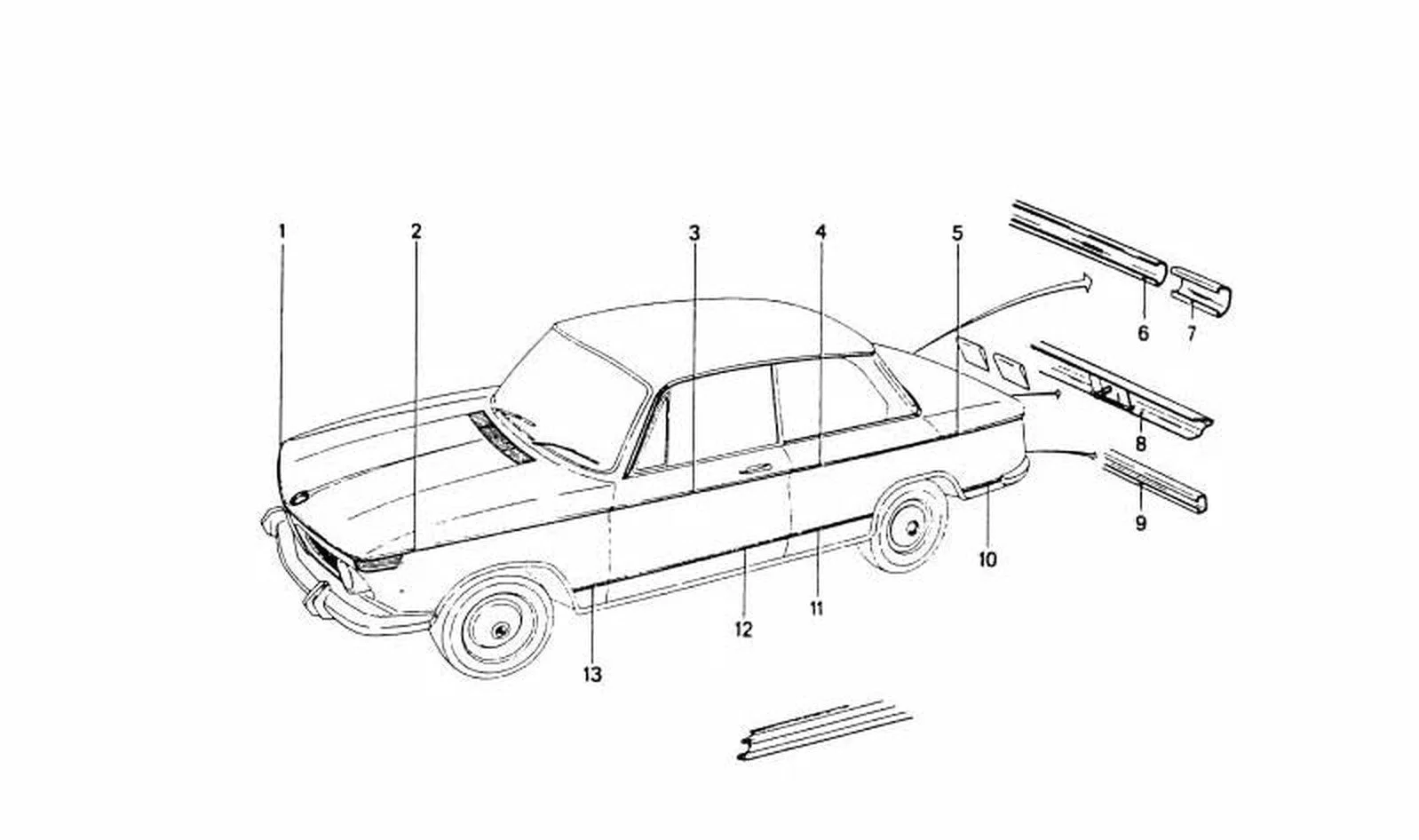 BMW F30 F31 F32 F33… Dekoratif Çıta 51135476180
