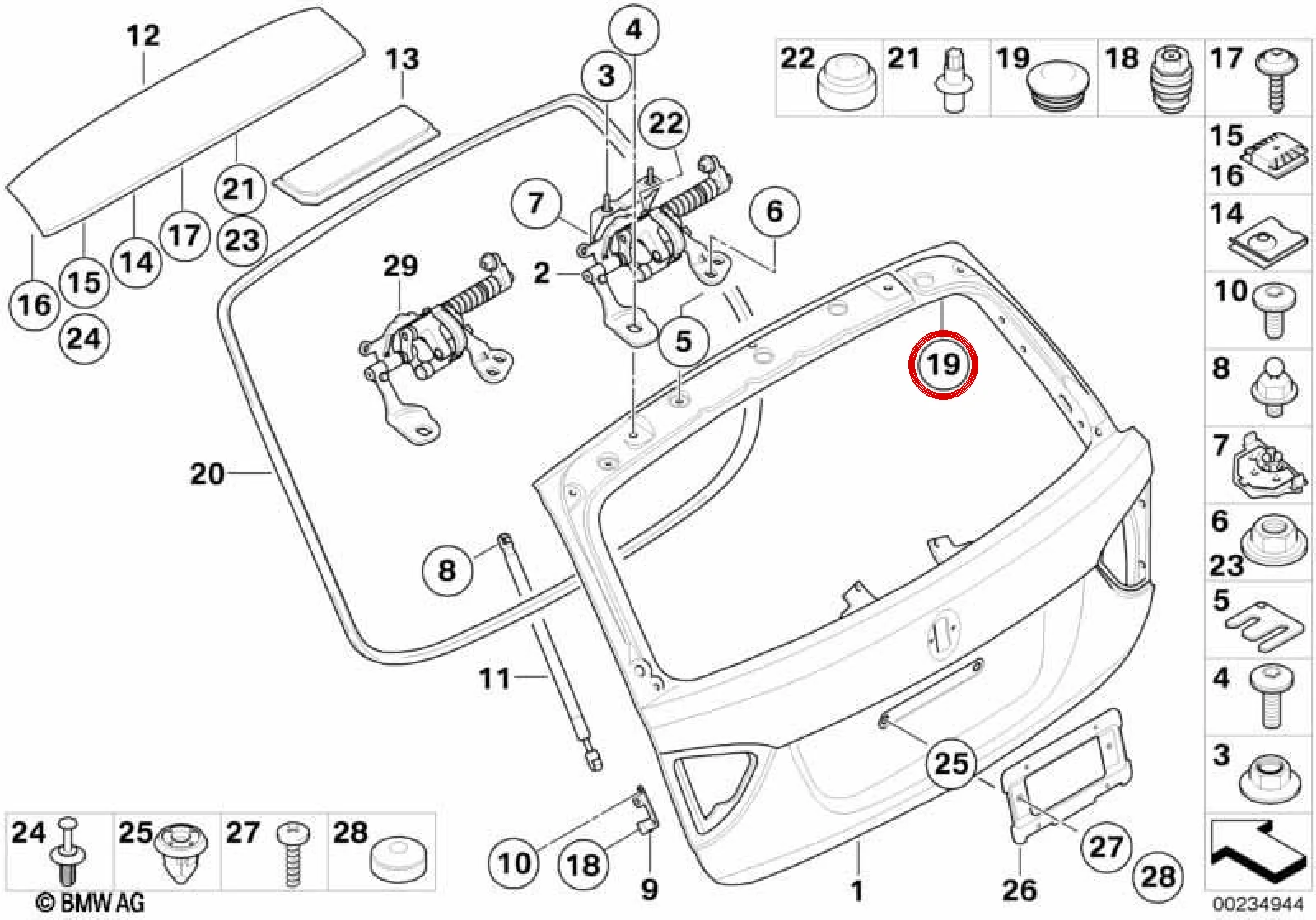 BMW 3 Serisi E90 E91 Dekoratif Kapatma Tapası 51137162064