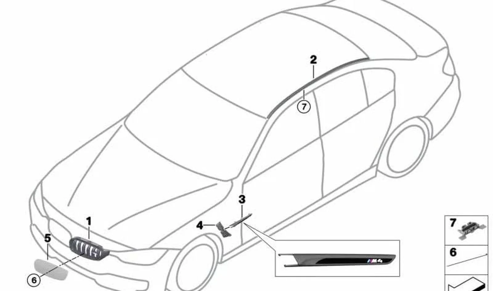 BMW 4 Serisi F83 Sol Süs Izgarası Hava Kanalı 51138058779