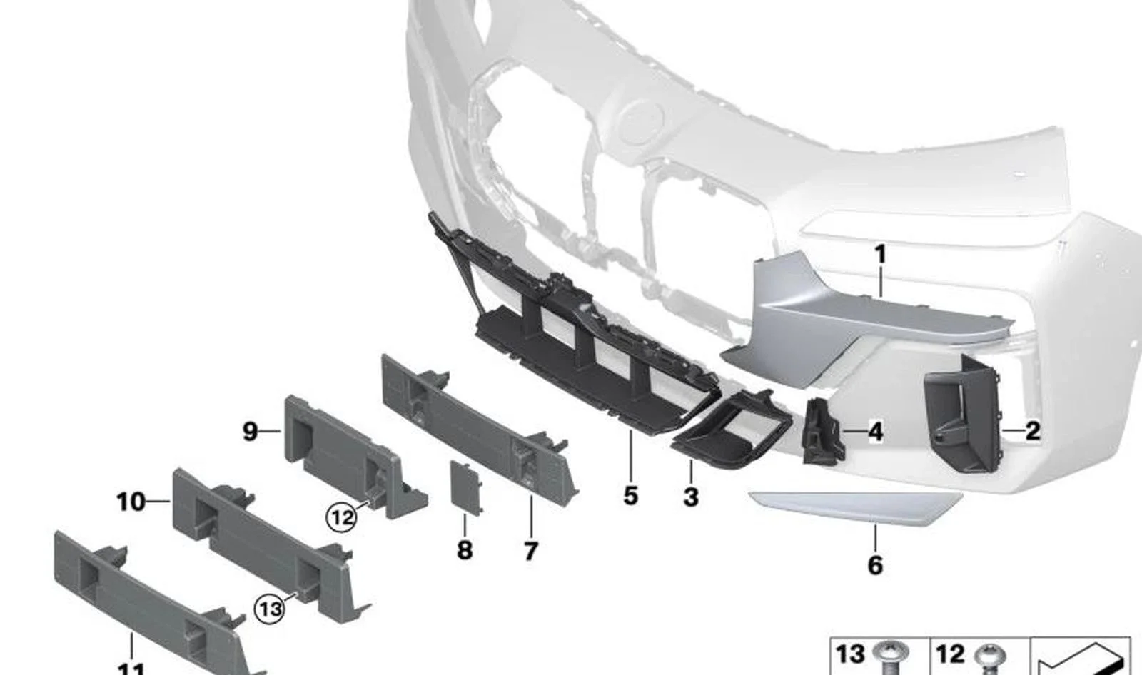 BMW E36 E46 E90 E91… Ön Plaka Tutucusu 51138081532