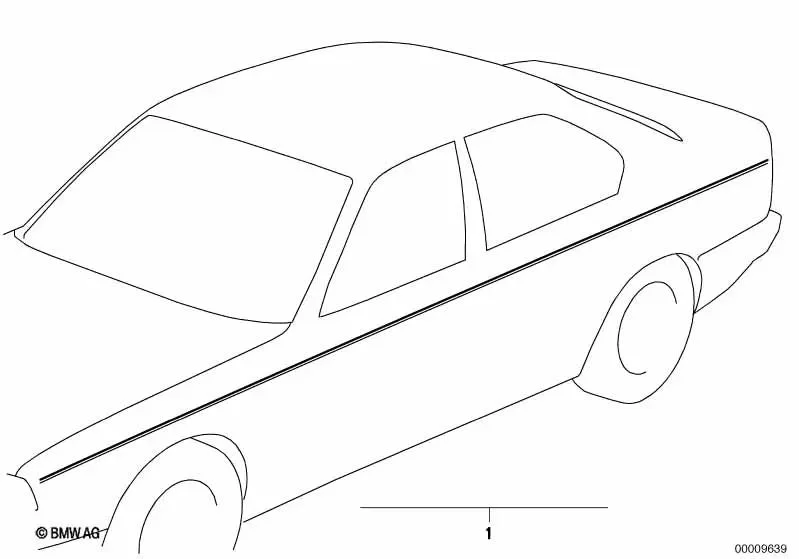 BMW E21 E24 E28 E30… Ön Gümüş Süs Çıtası 51141933218